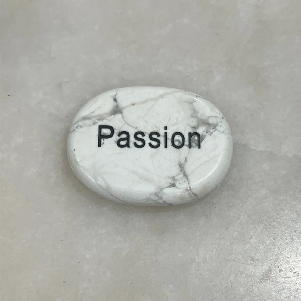 Inspirational Stone Set with Gold Accents